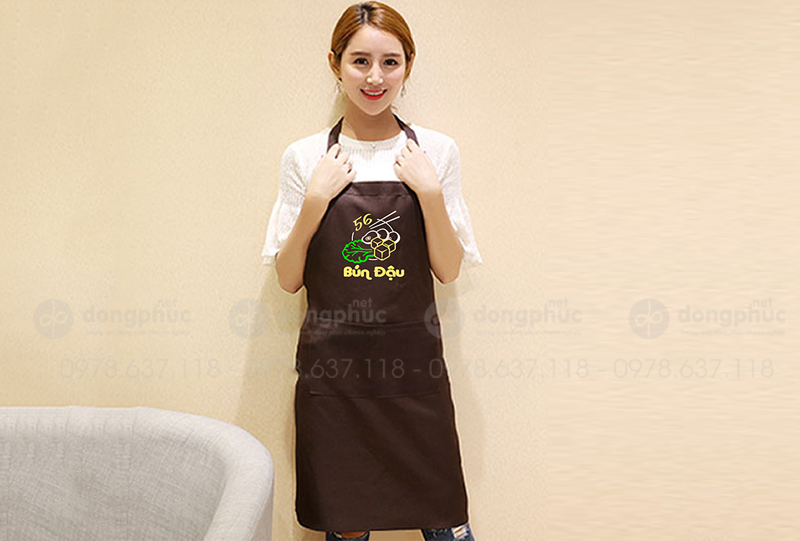 May và in tạp dề Quán bún đậu 56