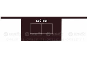 May và in tạp dề Quán Cafe Trịnh