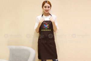 May và in tạp dề Quỹ Thiện tâm Thiền Việt