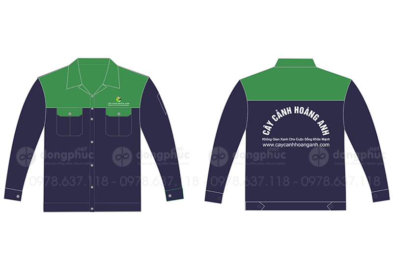 May và in áo bảo hộ Cây cảnh Hoàng Mai