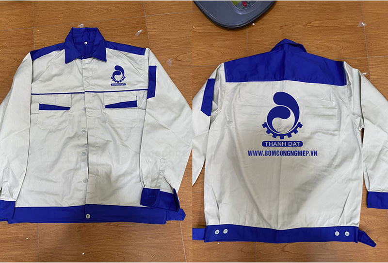 May và in áo bảo hộ Công ty Bơm công nghiệp Thành Đạt