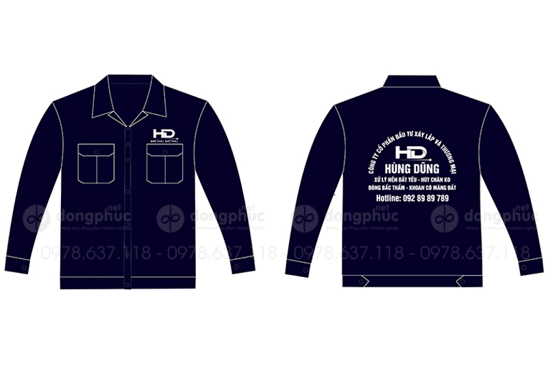 May và in áo bảo hộ Công ty cổ phần đầu tư xây lắp và thương mại Hùng Dũng