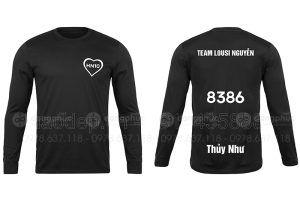 May và in áo dài tay Team Lousi Nguyễn