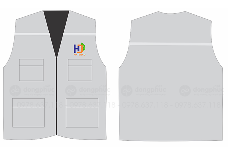 May và in áo gile Công ty HD Teisco