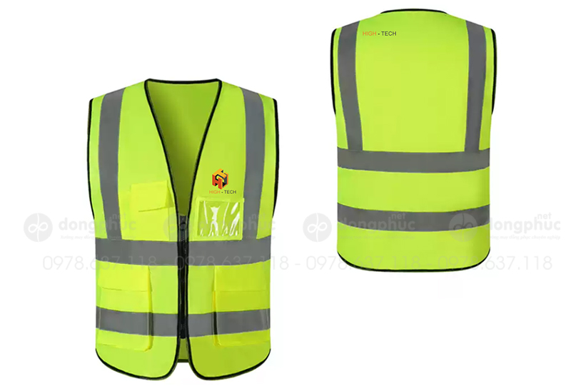 May và in áo gile Công ty High-Tech
