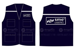 May và in áo gile Công ty SME Logistic