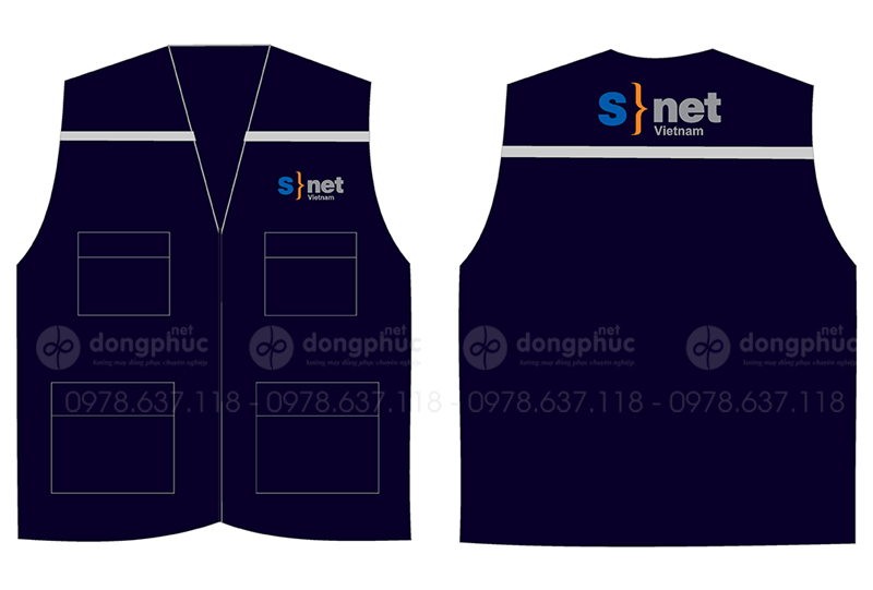 May và in áo gile Công ty Snet Vietnam