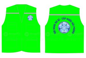 May và in áo gile Đội nghe rò rỉ - Cấp nước Hải Phòng