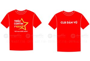 May và in áo phông CLB Dân Vũ