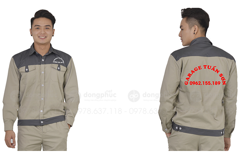 May và in đồng phục bảo hộ Garage Tuấn Sơn