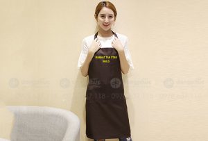 May và in tạp dề Manhat Tan Star Nails