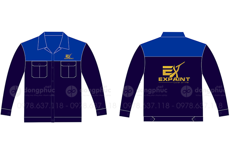 May và in áo bảo hộ Công ty Expaint