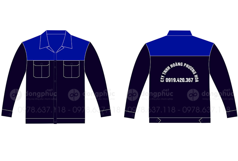 May và in áo bảo hộ Công ty TNHH Hoàng Phương Hoa
