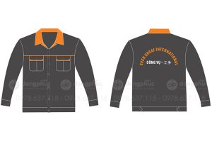 May và in áo bảo hộ Công vụ Ever Great International