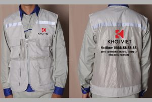 May và in áo gile Công ty Khoi Viet