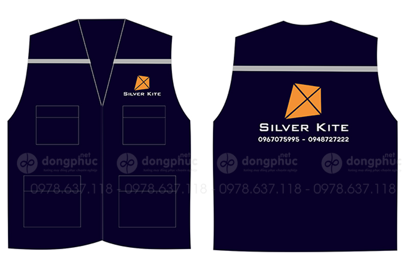 May và in áo gile Công ty Silver Kite