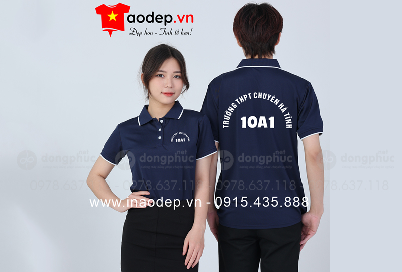 May và in áo Lớp 10A1 Trường THPT Chuyên Hà Tĩnh