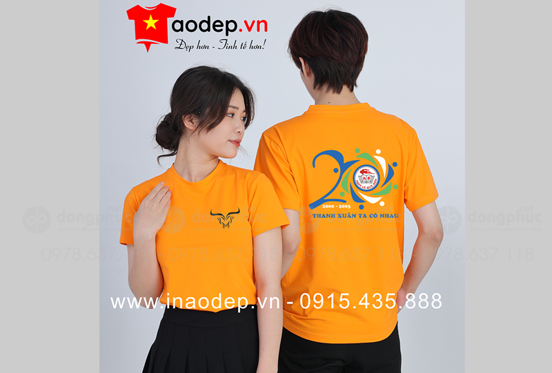 May và in áo Lớp A8 THPT Lê Quý Đôn 20 năm Thanh xuân ta có nhau