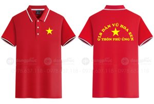 May và in áo phông CLB Dân vũ Hoa Sen thôn Phù Ủng