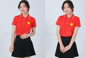 May và in áo phông cờ đỏ sao vàng