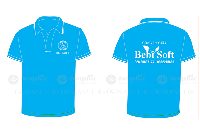 May và in áo phông Công ty Giấy Beby Soft
