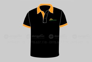 May và in áo phông màu đen Công ty Sunshine