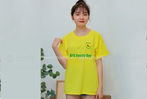 May và in áo phông màu vàng CLB Brazilian Football School