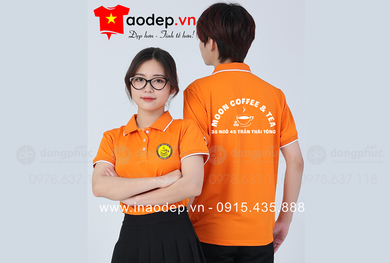 May và in áo phông Quán Moon Coffee & Tea