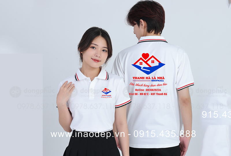 May và in áo phông Shopmall Thanh Hà Là Nhà