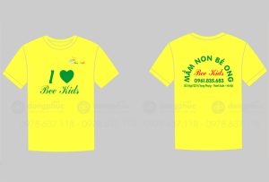 May và in áo phông Trường Mầm non Bé Ong Bee Kids