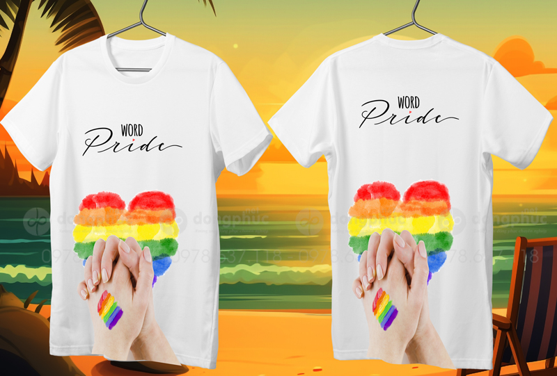 May và in áo phông Word Pride