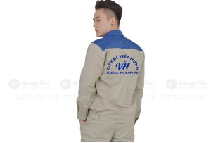 May và in đồng phục bảo hộ Cơ khí Việt Hưng