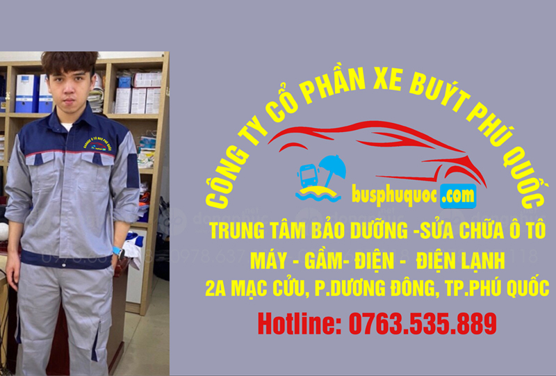 May và in đồng phục bảo hộ Công ty cổ phần xe buýt Phú Quốc