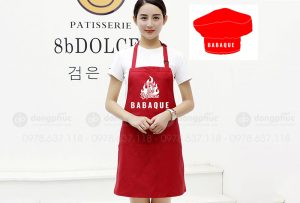 May và in tạp dề Nhà hàng Babaque