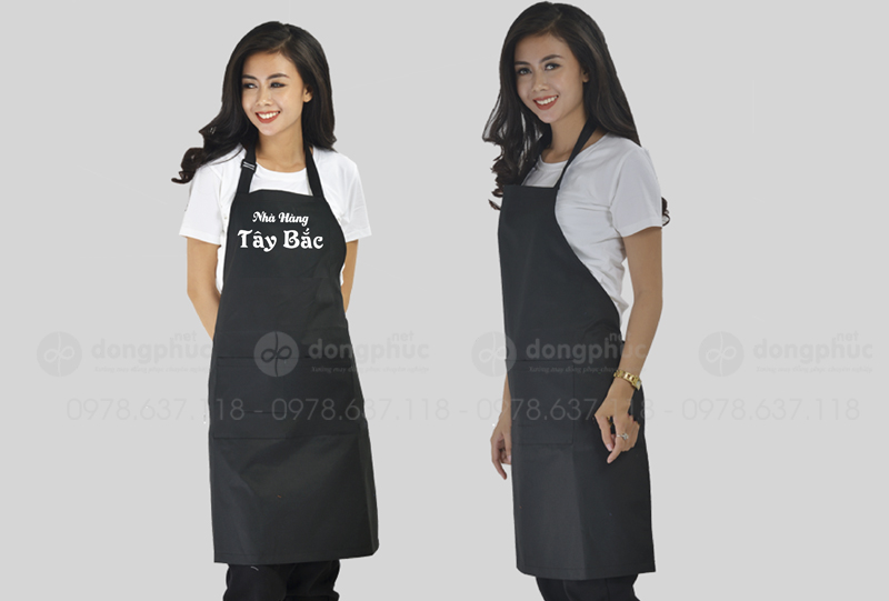 May và in tạp dề Nhà hàng Tây Bắc