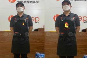 May và in tạp dề Quán Gà Mạnh Hoạch