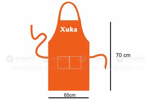 May và in tạp dề Quán Xuka