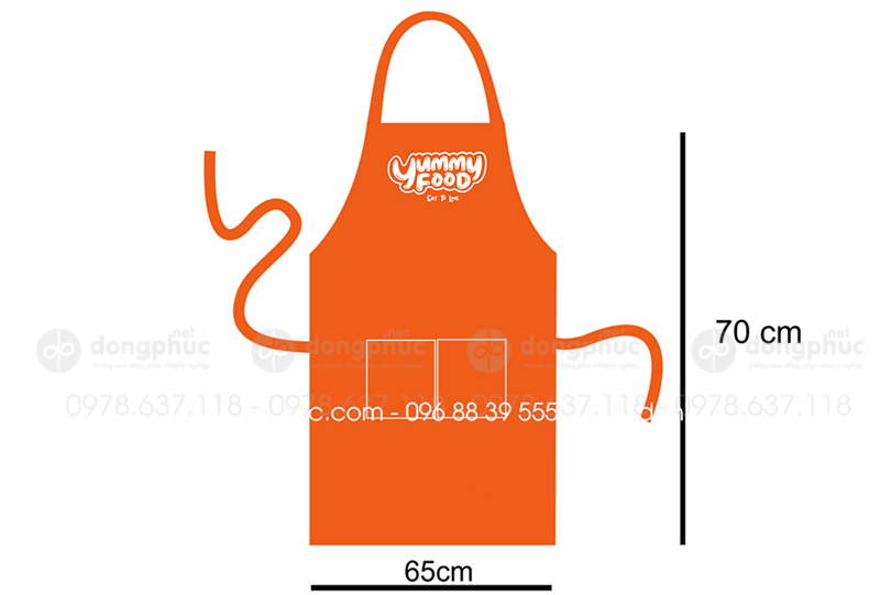 May và in tạp dề Quán Yummy Food