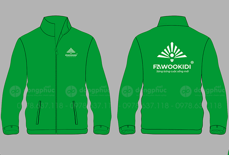 May và in áo khoác Công ty Fawookidi