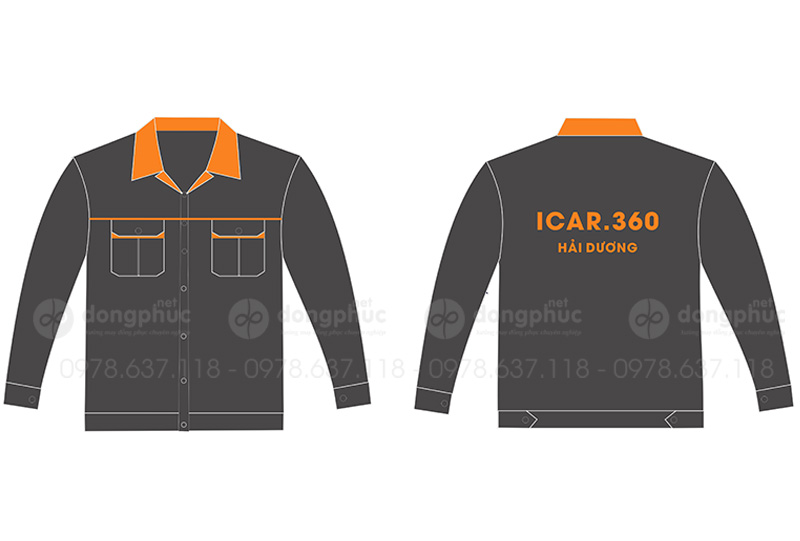 May và in áo bảo hộ Công ty ICAR.360 Hải Dương