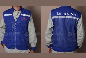 May và in áo gile Công ty LS-Haina