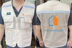May và in áo gile Công ty Nhà An Thịnh