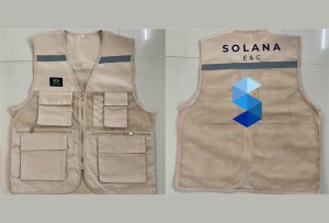 May và in áo gile Công ty Solana E&C