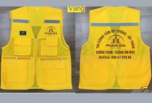 May và in áo gile Công ty thi công Tấm ốp tường ốp tần Phạm Gia