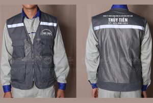 May và in áo gile Công ty TNHH cung ứng và chế biến thủy sản Thủy Tiên