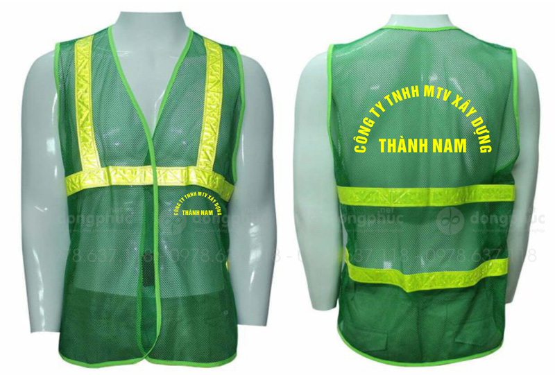 May và in áo gile Công ty TNHH MTV xây dựng Thành Nam
