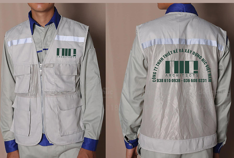 May và in áo gile Công ty TNHH Thiết kế và xây dựng NIC Việt Nam