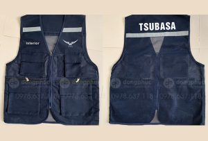 May và in áo gile đồng phục Công ty Tsubasa