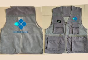 May và in áo gile đồng phục màu xám Window Glass