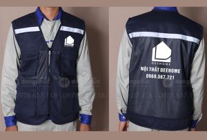 May và in áo gile Công ty nội thất DeeHome